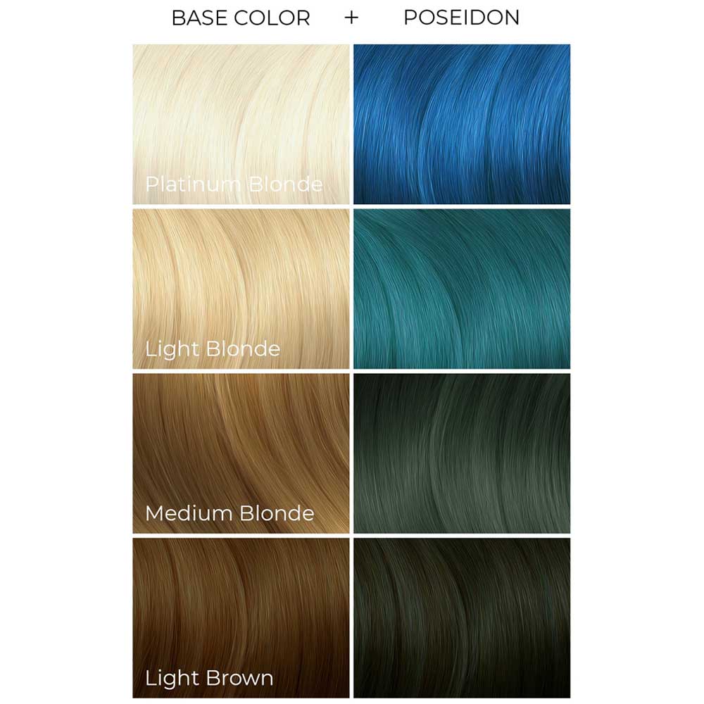 Poseidon, semi permanente haarverf blauw
